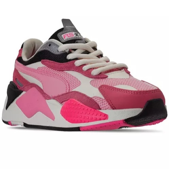 Puma Women's RS-X3 Puzzle Casual Pink White Finish Line Sneakers Size 8.5 - Picture 1 of 14